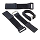Versatile black adjustable elastic strap with anti-slip silicone backing and customizable logo, ideal for secure fastening needs.